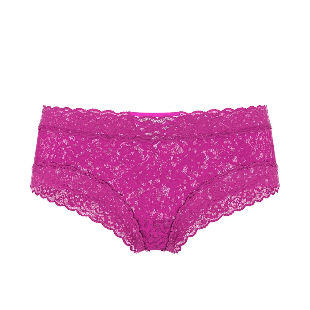 NWT VS Lace Strappy back cheeky in Ultra Pink